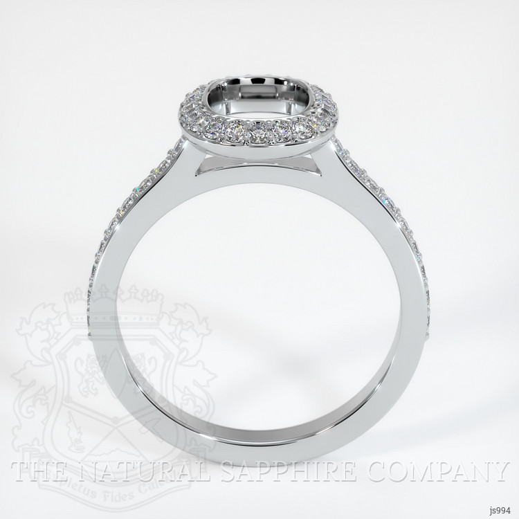 10K White Gold Pave Ring Setting