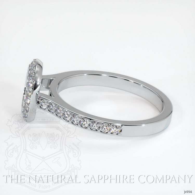 14K White Gold Pave Ring Setting
