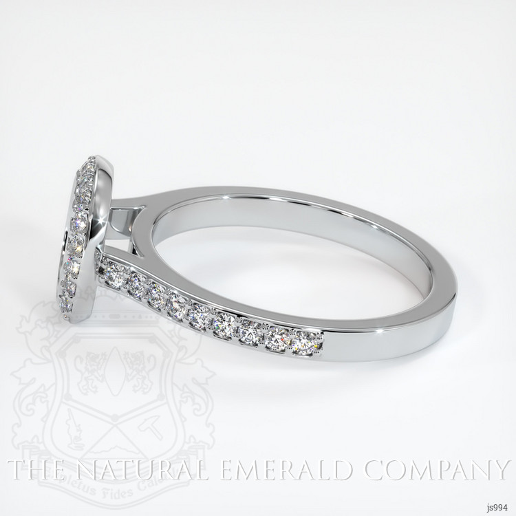 18K White Gold Pave Ring Setting