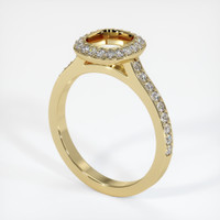 10K Yellow Gold Pave Ring Setting Video