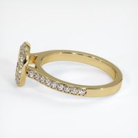 14K Yellow Gold Pave Ring Setting Image