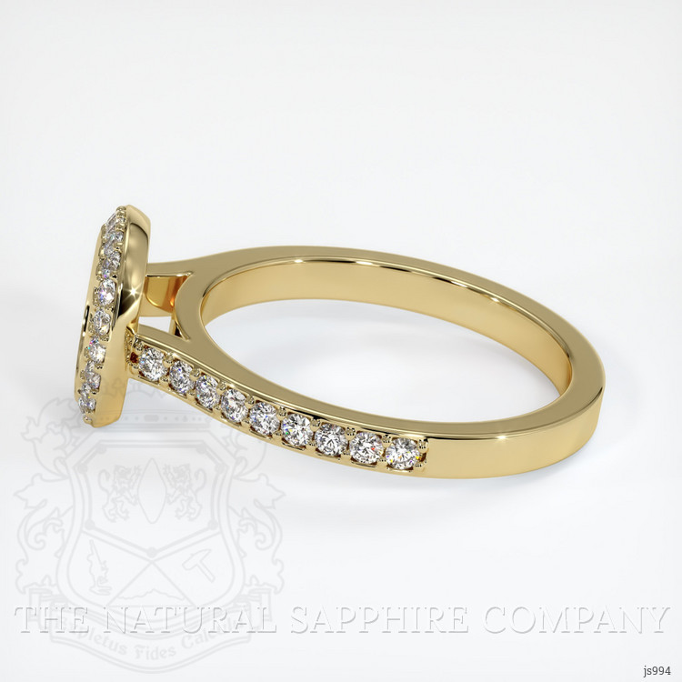 14K Yellow Gold Pave Ring Setting