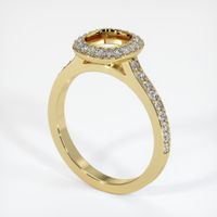 Pave Emerald Ring 1.90 Ct., 18K Yellow Gold Combination Setting