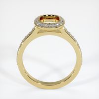 18K Yellow Gold Pave Ring Setting Image