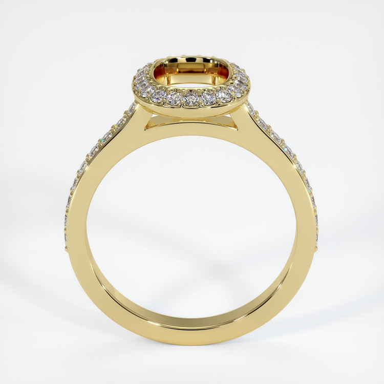 18K Yellow Gold Pave Ring Setting