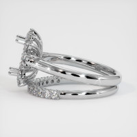 18K White Gold Halo Ring Setting Image