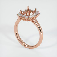 14K Rose Gold Antique Style Ring Setting Video