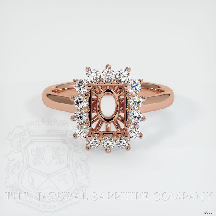14K Rose Gold Antique Style Ring Setting