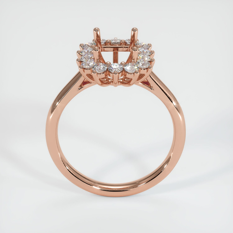 14K Rose Gold Antique Style Ring Setting