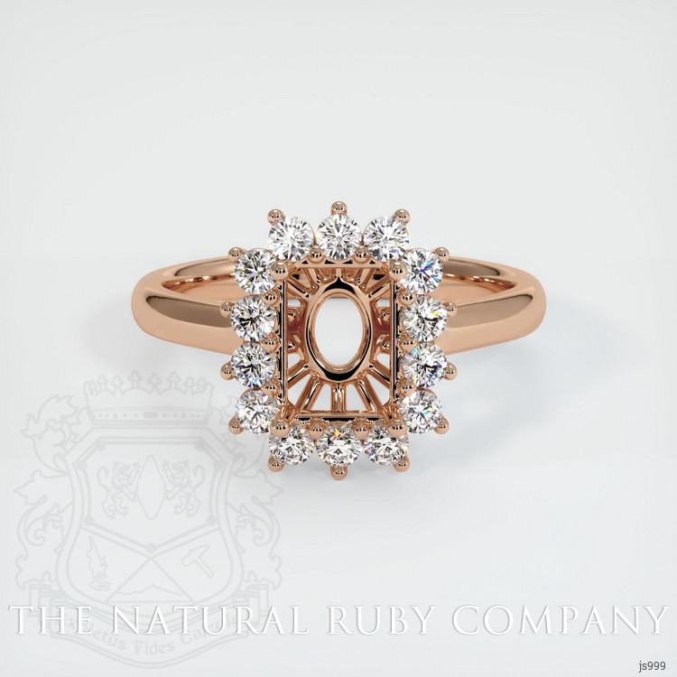 18K Rose Gold Antique Style Ring Setting