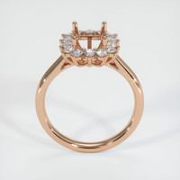 18K Rose Gold Antique Style Ring Setting Image