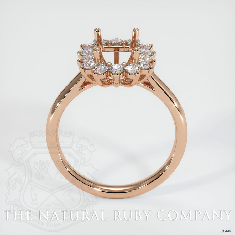 18K Rose Gold Antique Style Ring Setting