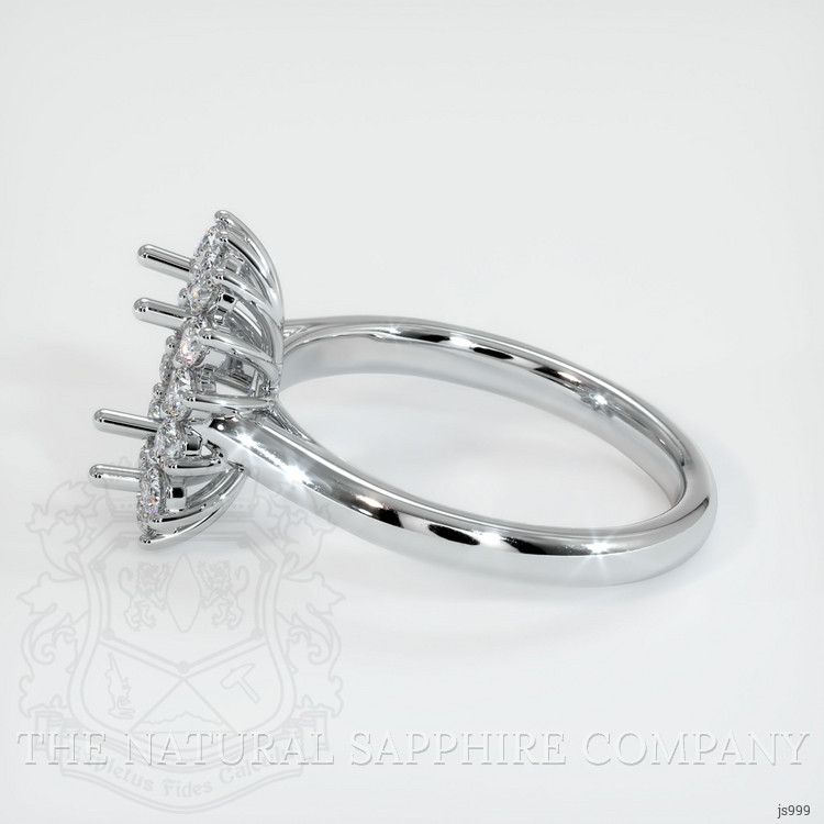 14K White Gold Antique Style Ring Setting
