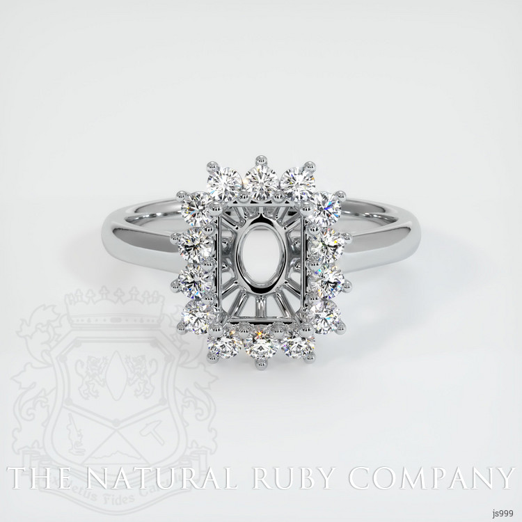 18K White Gold Antique Style Ring Setting