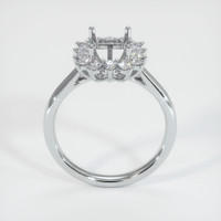 18K White Gold Antique Style Ring Setting Image
