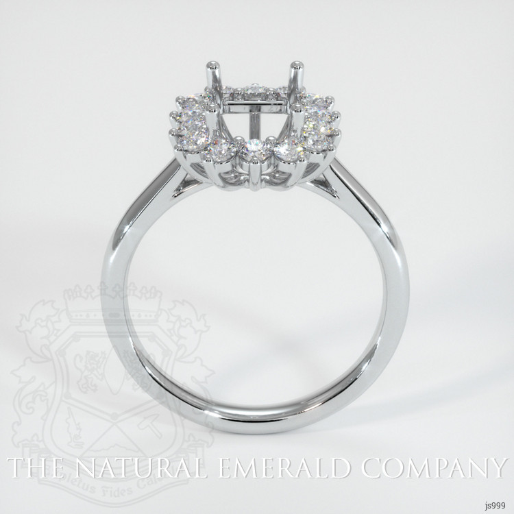 18K White Gold Antique Style Ring Setting