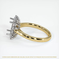 14K White & Yellow Antique Style Ring Setting Image