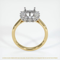 14K White & Yellow Antique Style Ring Setting Image