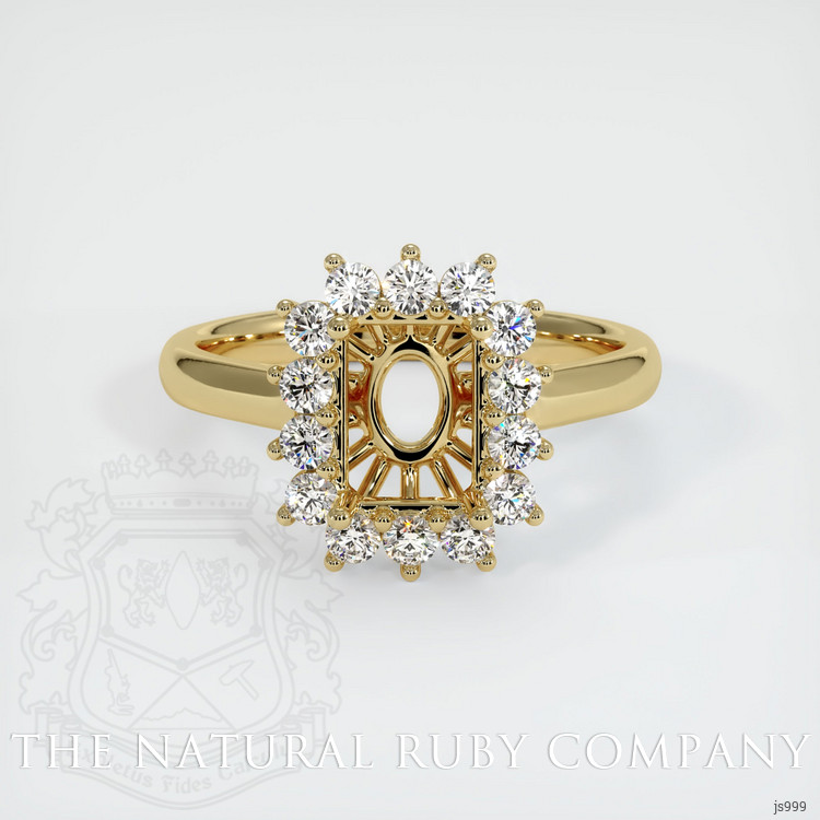 14K Yellow Gold Antique Style Ring Setting
