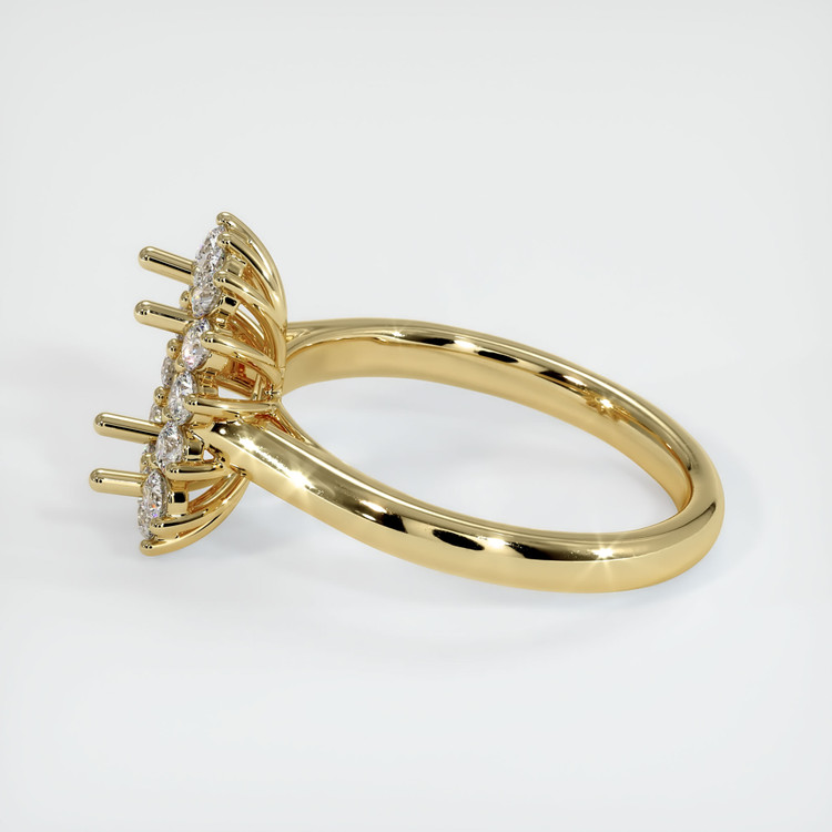 14K Yellow Gold Antique Style Ring Setting