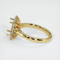 18K Yellow Gold Antique Style Ring Setting Image
