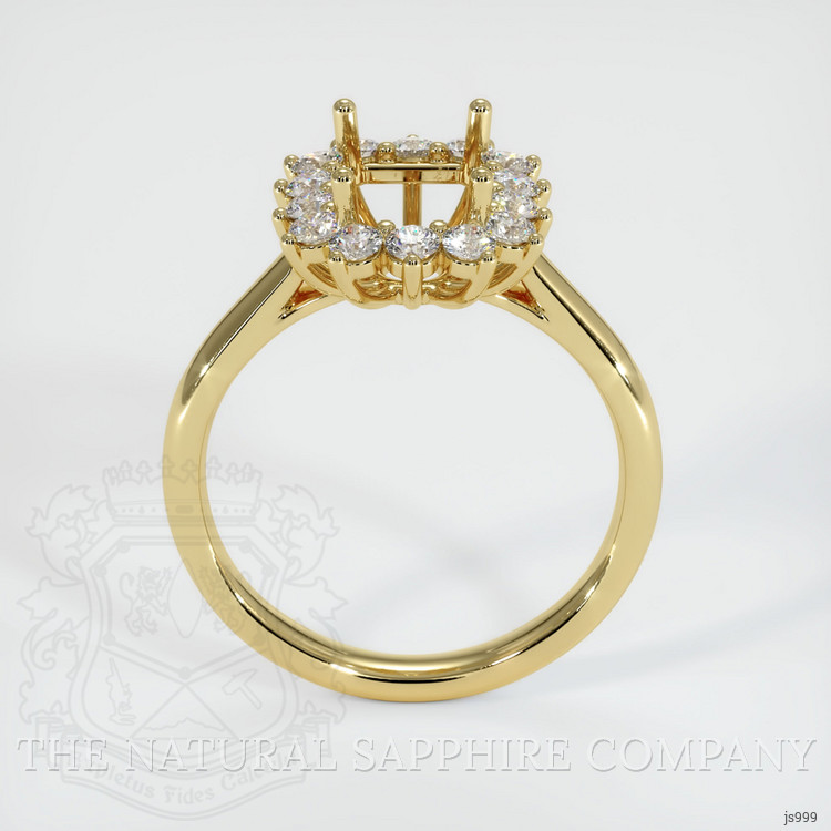 18K Yellow Gold Antique Style Ring Setting