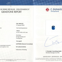 7.98 Ct. Sapphire from Ceylon (Sri Lanka) Scan Report