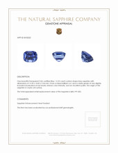 12.35 Ct. Sapphire from Ceylon (Sri Lanka) Appraisal