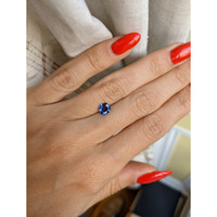 0.86 Ct. Blue Sapphire from Ceylon (Sri Lanka) Life Style