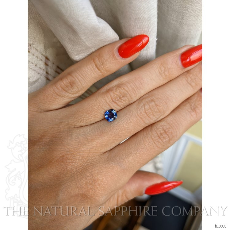 0.86 Ct. Blue Sapphire from Ceylon (Sri Lanka)