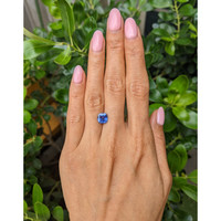2.30 Ct. Blue Sapphire from Ceylon (Sri Lanka) Life Style
