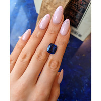 7.62 Ct. Blue Sapphire from Ceylon (Sri Lanka) Life Style