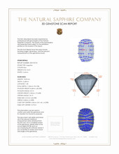 26.01 Ct. Sapphire from Burma (Myanmar) 3 D Scan Report