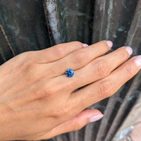 1.56 Ct. Greenish Blue Sapphire from Montana Life Style