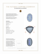 4.82 Ct. Blue Sapphire from Ceylon (Sri Lanka) 3 D Scan Report