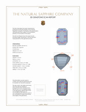 3.59 Ct. Blue Sapphire from Burma (Myanmar) 3 D Scan Report