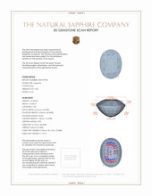 9.28 Ct. Sapphire from Ceylon (Sri Lanka) 3 D Scan Report