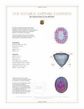1.11 Ct. Blue Sapphire from Ceylon (Sri Lanka) 3 D Scan Report