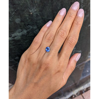 1.61 Ct. Blue Sapphire from Ceylon (Sri Lanka) Life Style