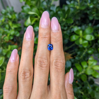 1.66 Ct. Blue Sapphire from Ceylon (Sri Lanka) Life Style