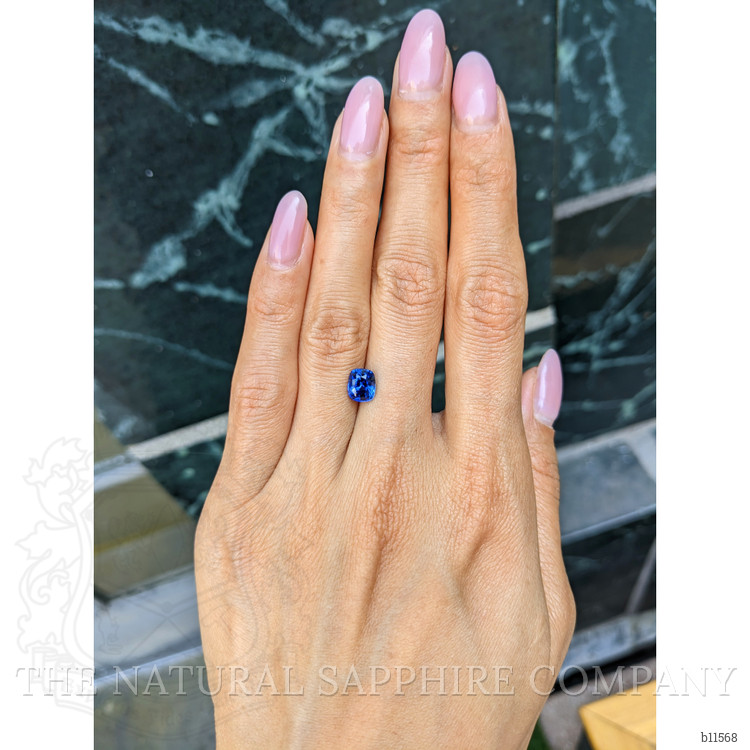 1.66 Ct. Blue Sapphire from Ceylon (Sri Lanka)