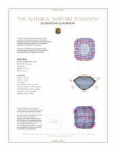 9.26 Ct. Blue Sapphire from Madagascar 3 D Scan Report