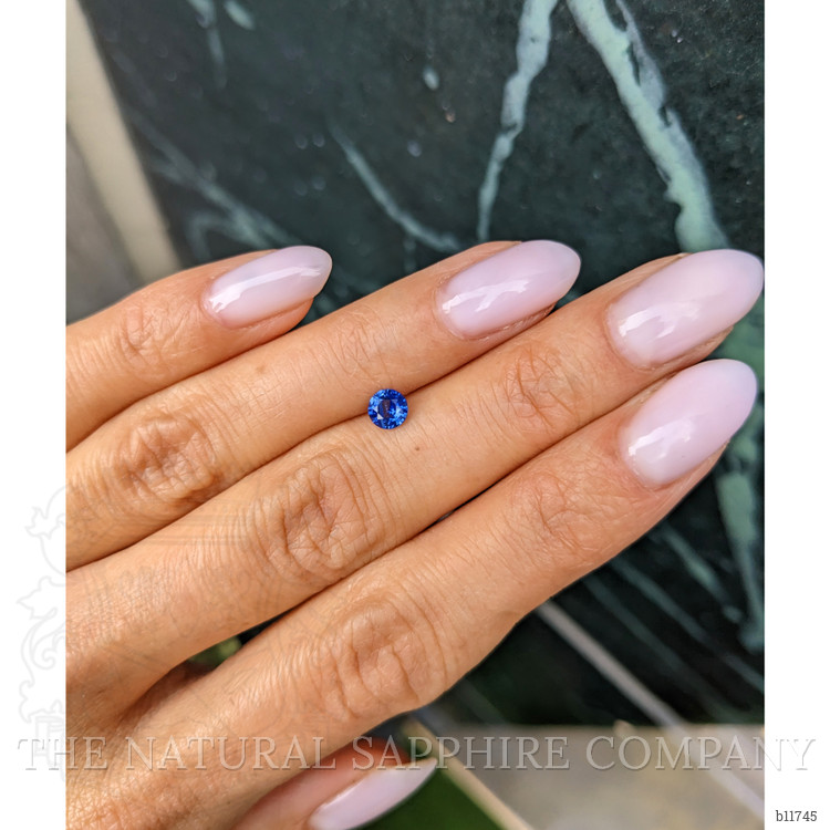 0.44 Ct. Blue Sapphire from Ceylon (Sri Lanka)