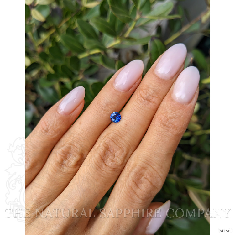 0.44 Ct. Blue Sapphire from Ceylon (Sri Lanka)