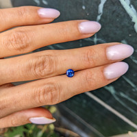 0.77 Ct. Blue Sapphire from Ceylon (Sri Lanka) Life Style
