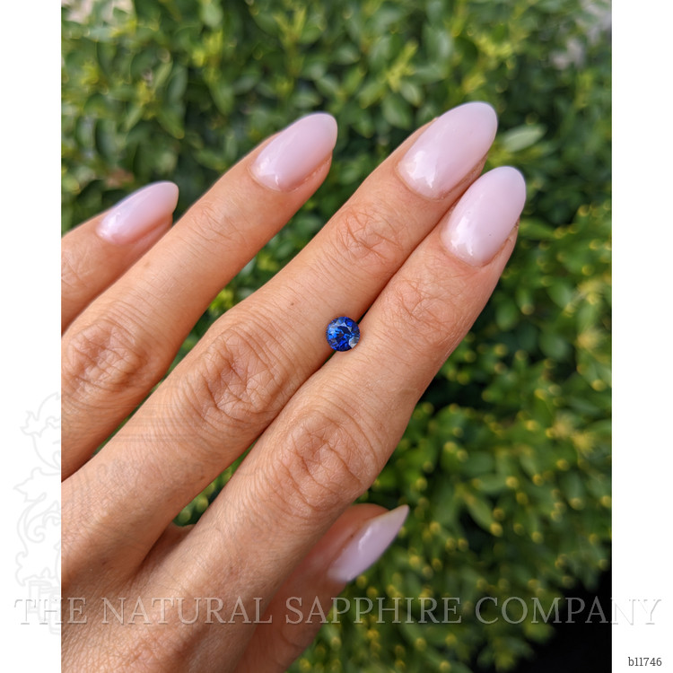 0.77 Ct. Blue Sapphire from Ceylon (Sri Lanka)