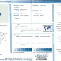 1.63 Ct. Blue Sapphire from Cambodia Scan Report
