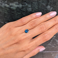 1.72 Ct. Greenish Blue Sapphire from Montana Life Style
