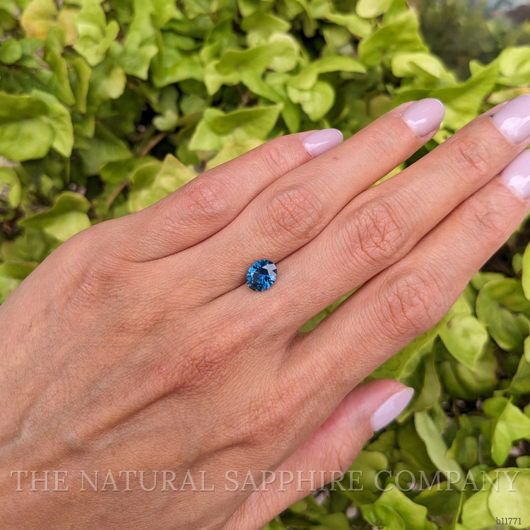 1.72 Ct. Greenish Blue Sapphire from Montana