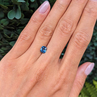 1.18 Ct. Greenish Blue Sapphire from Montana Life Style